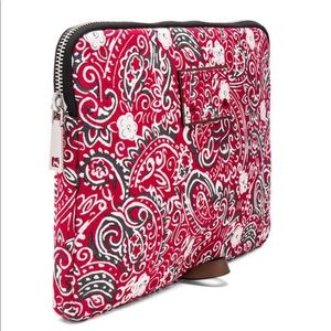 Marc Jacobs Paisley 13" Computer Case in Chili Pepper Multi NEW